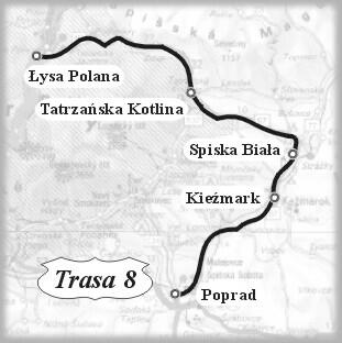 mapka trasy 8, rys. Z.Pytlik