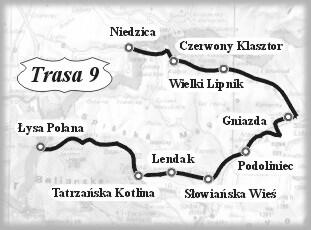 mapka trasy 9, rys. Z.Pytlik