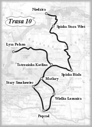 mapka trasy 10, rys. Z.Pytlik