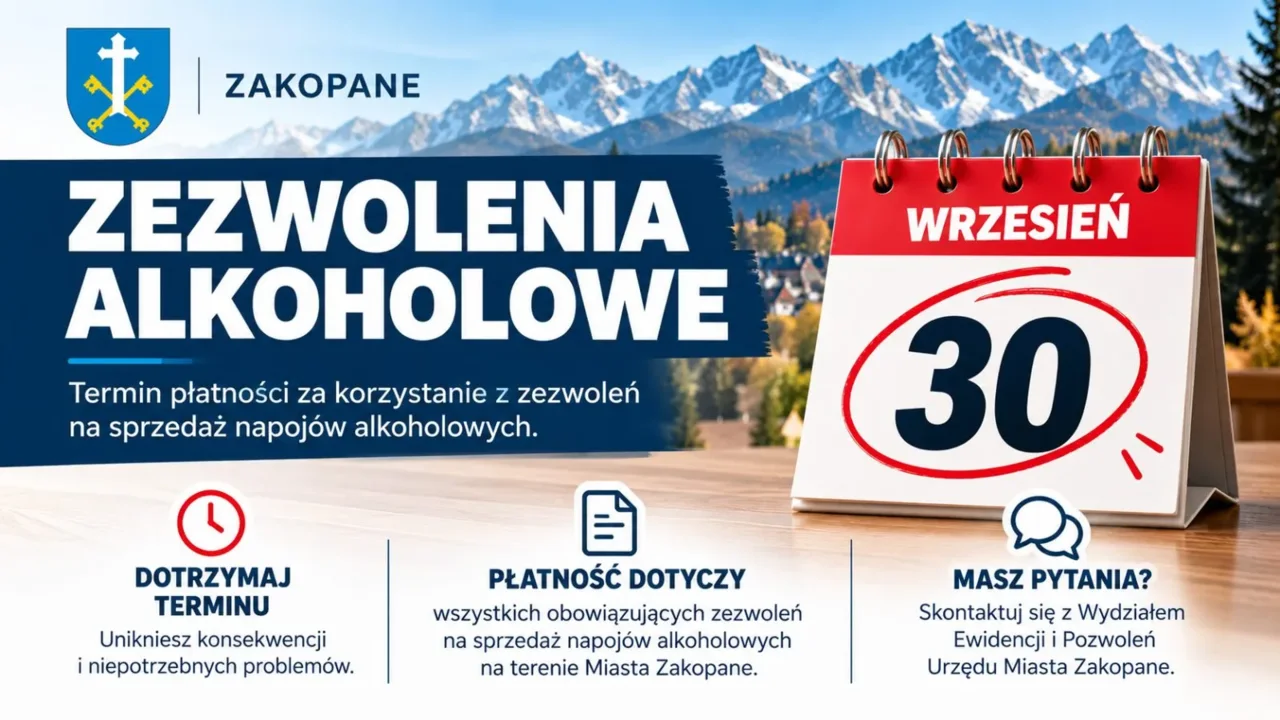 30 wrzesnia upływa termin płatności za zezwolenia alkoholowe