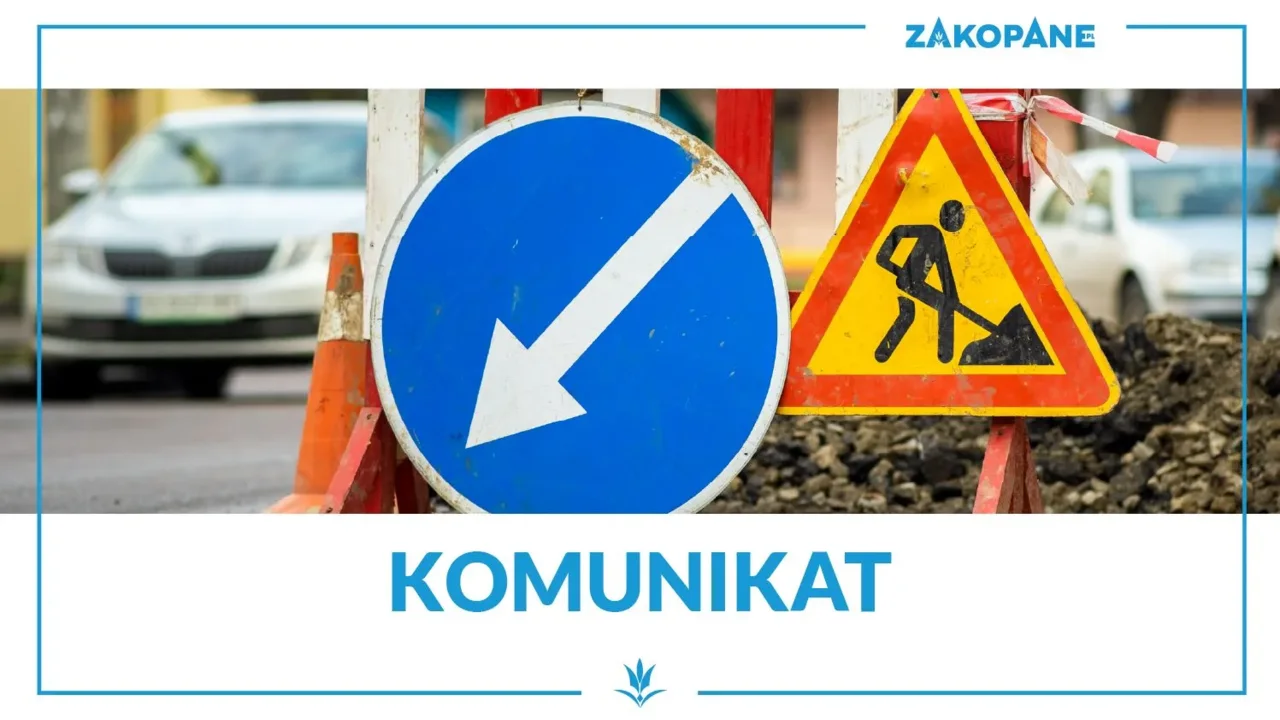 Komunikat- zamknięcie drogi