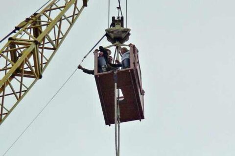 Niektórzy uczestnicy majówki skakali na Bungy...