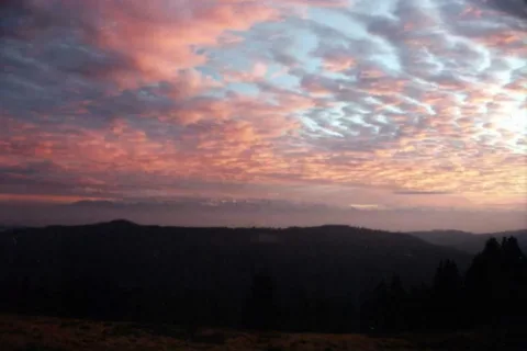 Widok z Gorców na Tatry