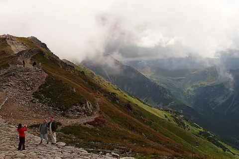 Widok z Kasprowego Wierchu - nieco groźny