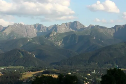 Widok na Tatry z Zębu