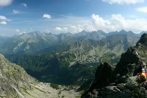 Panorama Tatr Wysokich z Zadniego Granata