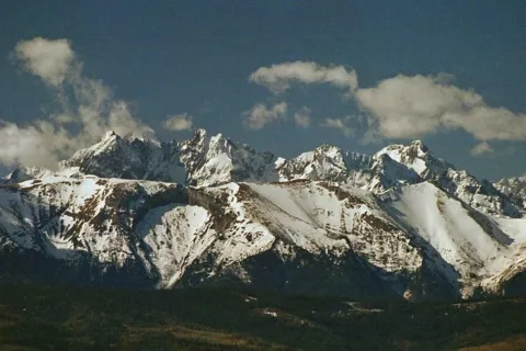 Pieniny. Widok na Tatry z Przełęczy Szopka (Chwała Bogu)