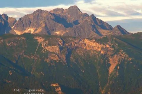 Tatry z Pienin. Baranie Rogi, Durny, Kołowy i Jagnięcy Szczyt.
