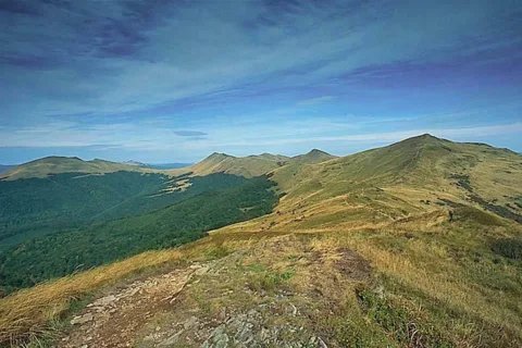 Panorama połonin z Rozsypańca