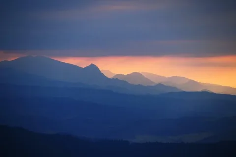 Tatry z Wysokiej w Pieninach