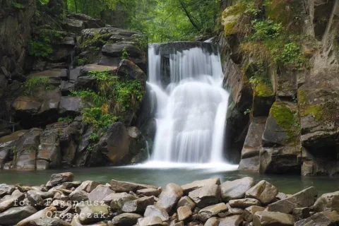 Szczawnica. Wodospad Zaskalnik.