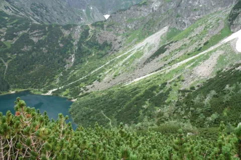 gdzieś tam jeszcze leży śnieg ....