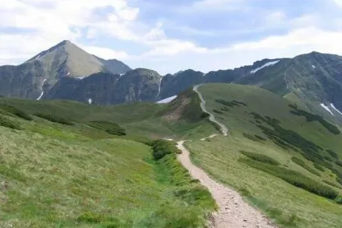 Widok na Bystrą spod Zadniego Ornaka