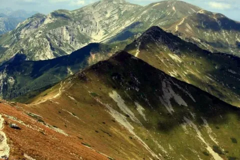 widok na Czerwone z Kasprowego