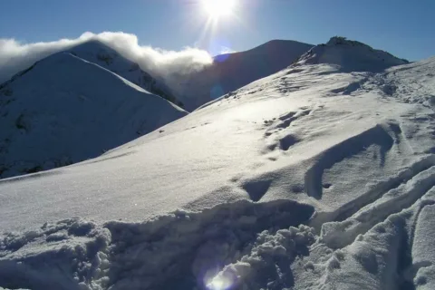 Słońce na Giewont