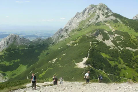 Masyw Giewontu ze szlaku na Kope Kondracką (2005m n.p.m.)