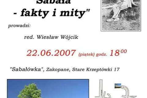 Posiady w „Sabałówce”: „Jan Krzeptowski Sabała - fakty i mity”