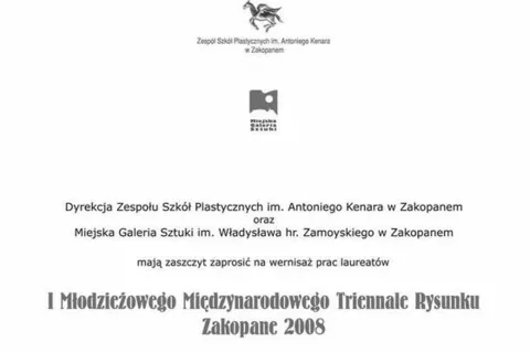 Wernisaż I Mlodzieżowego Międzynarodowego Triennale Rysunku