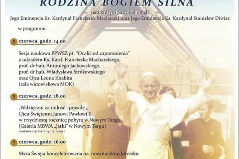 Obchody 30-rocznicy wizyty Ojca Świętego Jana Pawła II w Nowym Targu