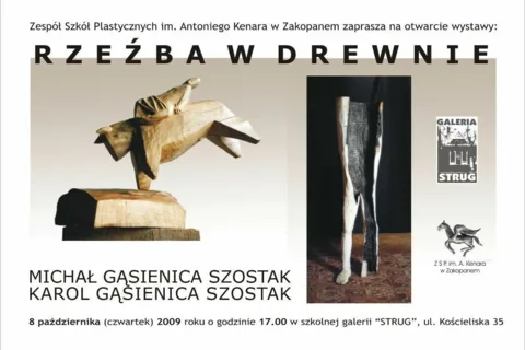 Wernisaż wystawy Michał i Karol Gąsienica Szostak - „Rzeźba w drzewie”