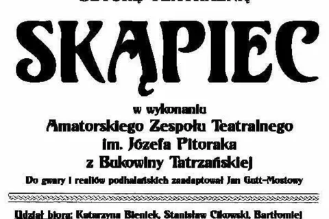 Sztuka teatralna - SKĄPIEC
