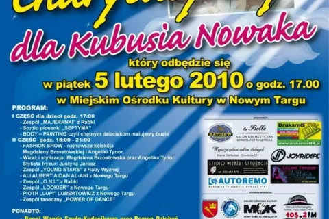 KONCERT CHARYTATYWNY DLA KUBUSIA NOWAKA