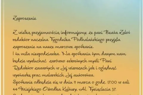 Spotkanie z cyklu coby wyonacyć starość