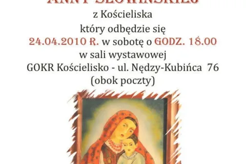 Wernisaż wystawy malarstwa na szkle Anny Słowińskiej