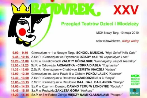 XXV eliminacje Festiwalu Teatrów Dzieci i Młodzieży „Bajdurek”