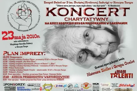 Koncert charytatywny na rzecz Hospicjum Jezusa Miłosiernego w Zakopanem