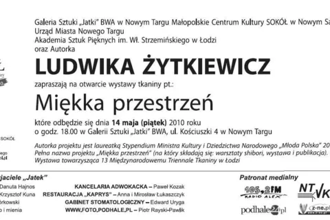 Otwarcie wystawy pt. "Miękka przestrzeń"