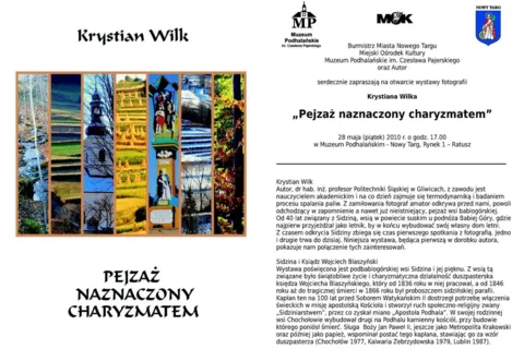 Krystian Wilk - Pejzaż naznaczony charyzmatem