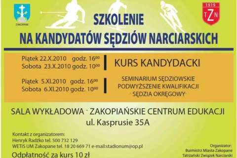 Zostań sędzią narciarskim