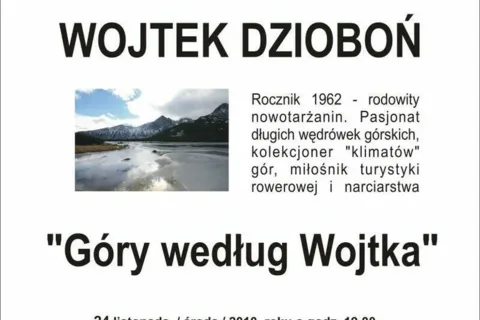 Pokaz multimedialny WOJTKA DZIOBONIA pt. "Góry według Wojtka"