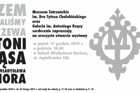 Otwarcie wystawy „Razem oglądaliśmy te drzewa. Antoni Rząsa w Galerii Władysława Hasiora”
