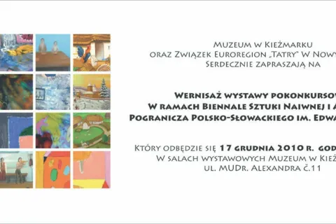 Wernisaż wystawy pokonkursowej w ramach Biennale Sztuki Naiwnej i Art Brut Pogranicza Polsko-Słowackiego im. Edwarda Sutora
