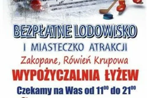 Zima z Radiem ZET – bezpłatne lodowisko na Dolnej Równi Krupowej