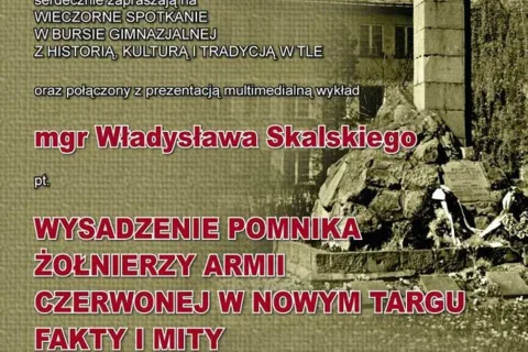 WIECZORNE SPOTKANIE W BURSIE GIMNAZJALNEJ Z HISTORIĄ TRADYCJĄ I KULTURĄ W TLE