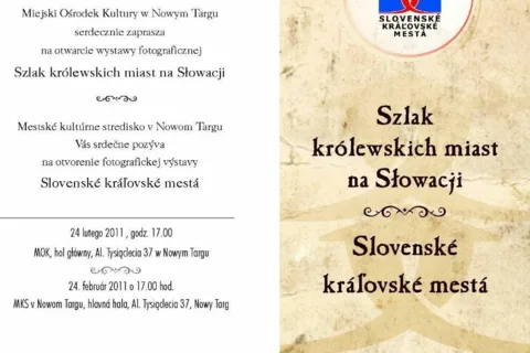 Otwarcie wystawy fotograficznej Szlak królewskich miast na Słowacji