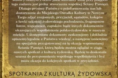 Szalom - spotkania z kulturą żydowską