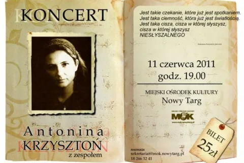 Koncert Antoniny Krzysztoń