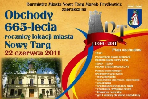 Program obchodów 665-lecia lokacji miasta Nowy Targ