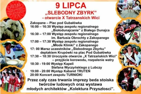 „Ślebodny Zbyrk”– otwarcie X Tatrzańskich Wici