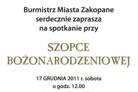 Spotkanie przy szopce bożonarodzeniowej