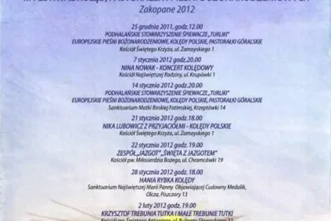 III Festiwal Kolęd, Pastorałek i Pieśni Bożonarodzeniowych