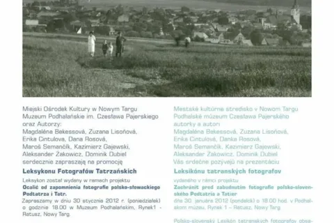 Promocja polsko-słowackiego "Leksykonu fotografów tatrzańskich"