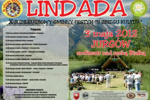 X JUBILEUSZOWY GMINNY FESTYN „LINDADA - U ZBIEGU KULTUR” JURGÓW 3 maja 2012