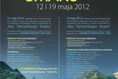 NOC TATRZAŃSKIEGO SMAKU
