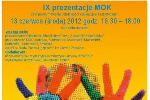 IX prezentacje MOK czyli podsumowanie działalności edukacyjnej i artystycznej