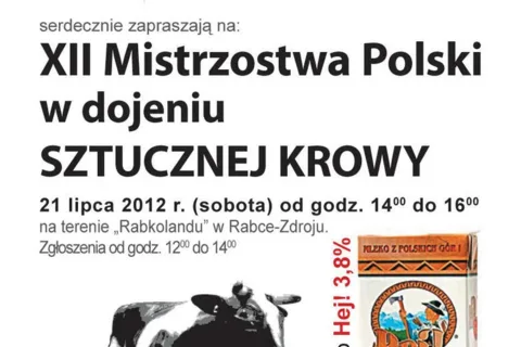 XII MISTRZOSTWA POLSKI W DOJENIU SZTUCZNEJ KROWY